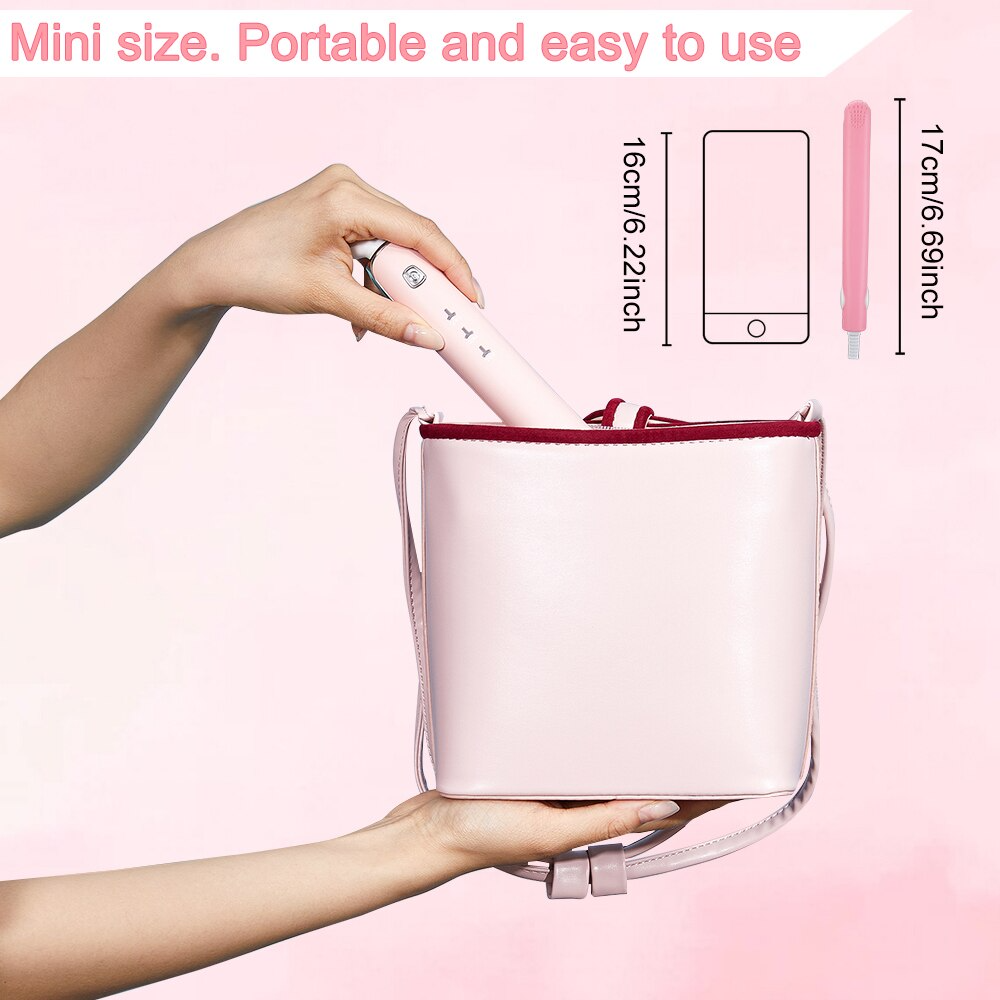 Mini-lisseur et boucleur en céramique – 140 à 220 °C