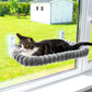 Felineau Hamac de Fenêtre pour Chat Pliable avec Ventouses Renforcées et Housse Réversible