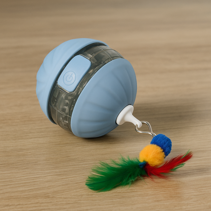 Felineau Jouet Plume & Lumière Interactif pour Chat - Katzilla