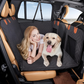 Housse de Siège Arrière Voiture pour Chien- Antidérapante Anti-rayure, Étanche- 136x67 cm