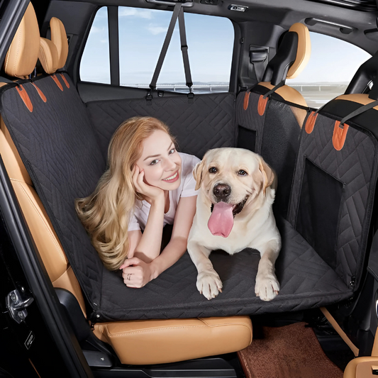 Housse de Siège Arrière Voiture pour Chien- Antidérapante Anti-rayure, Étanche- 136x67 cm