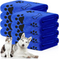 Felineau Serviette de Séchage à Poches pour Chien - Lot de 4