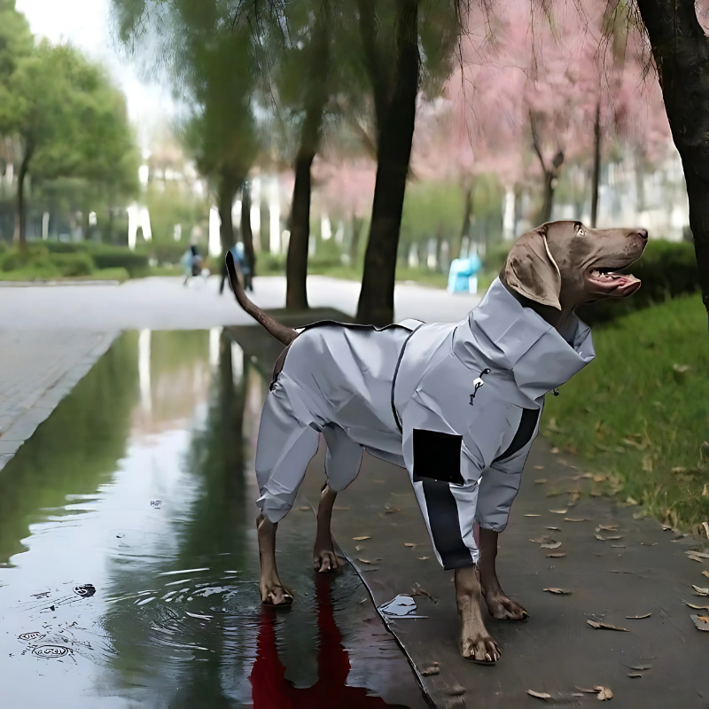 Felineau Manteau Imperméable Réfléchissant pour Grand Chien - 7 Tailles