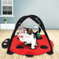 Felineau Lit d'Activité Pliable avec 4 Jouets Suspendus pour Chat