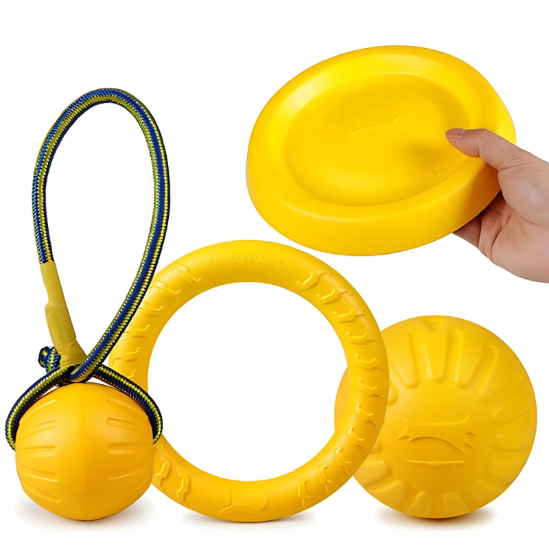 Felineau Anneau Frisbee Lancer Caoutchouc - Rapport Dynamique Extérieur