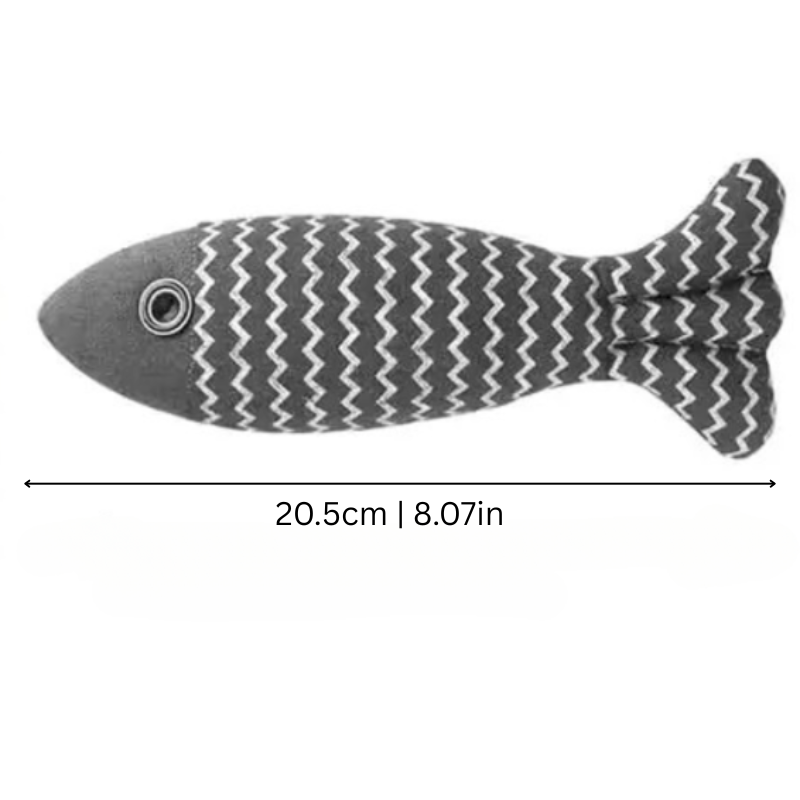 Felineau Poisson Frétillant Électrique Réaliste - Jouet Sensoriel Félin