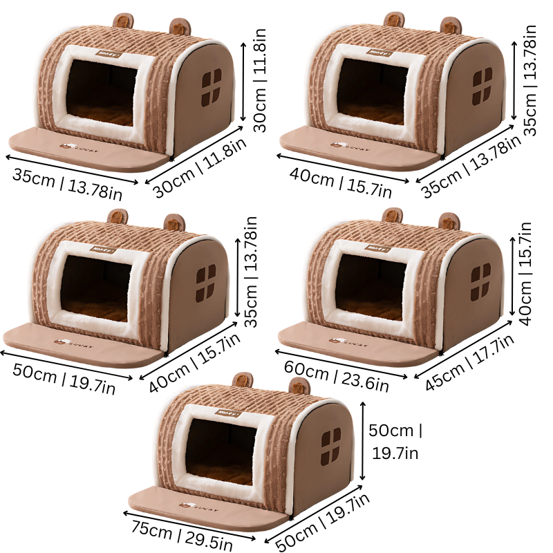 Maison Douillette Chien Chat - Lit Semi Ferme - image 6