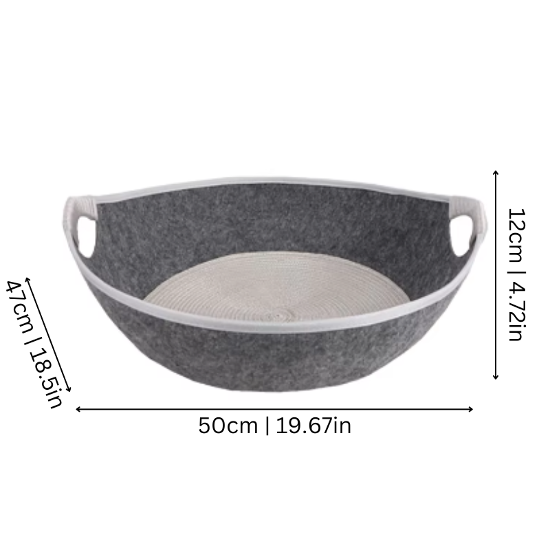Felineau Lit Grotte Velvours Luxueux - Chaleur Douillette Ultra Confort