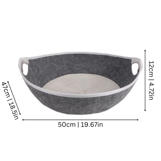 Felineau Lit Grotte Velvours Luxueux - Chaleur Douillette Ultra Confort