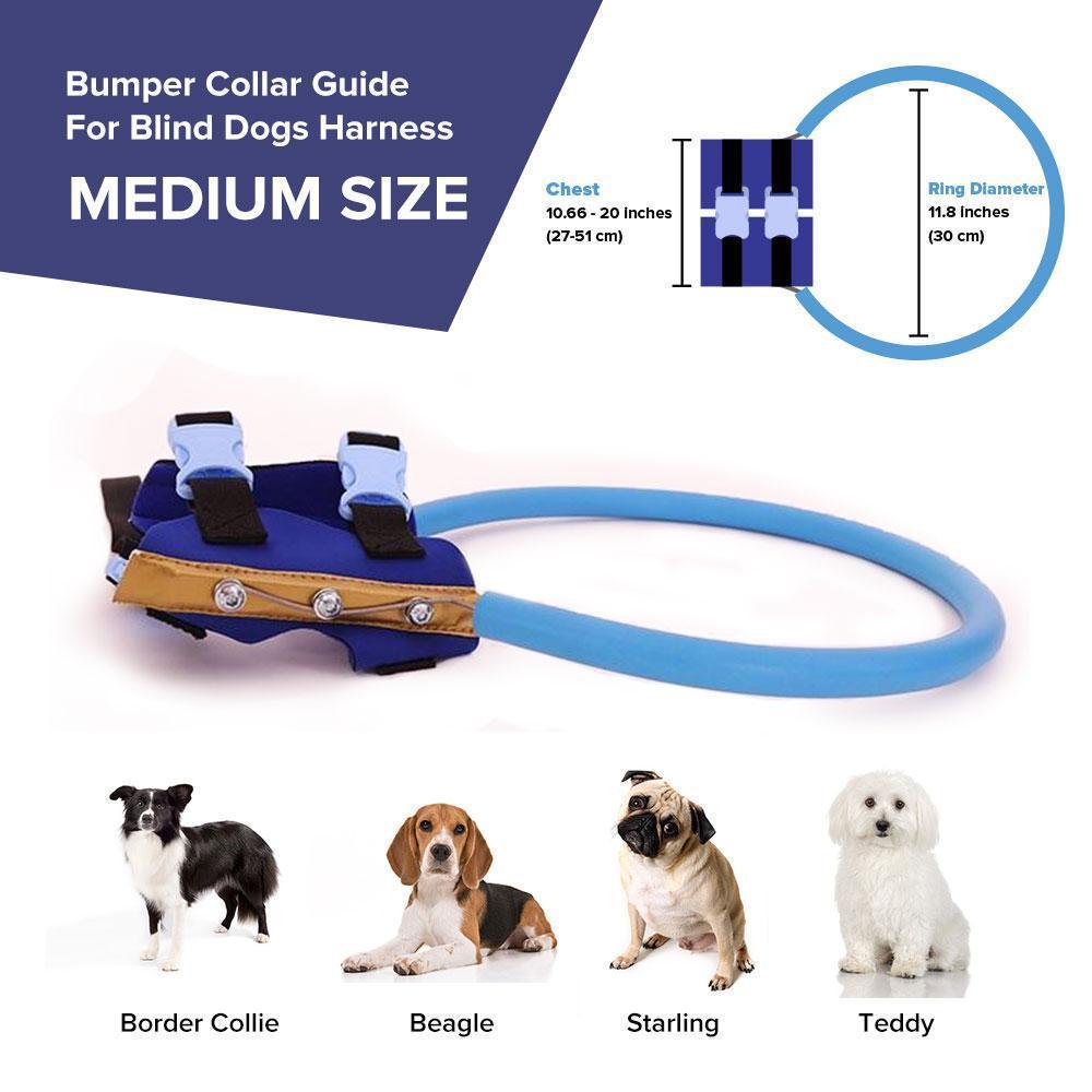 Harnais avec arceau de guidage pour chien malvoyant