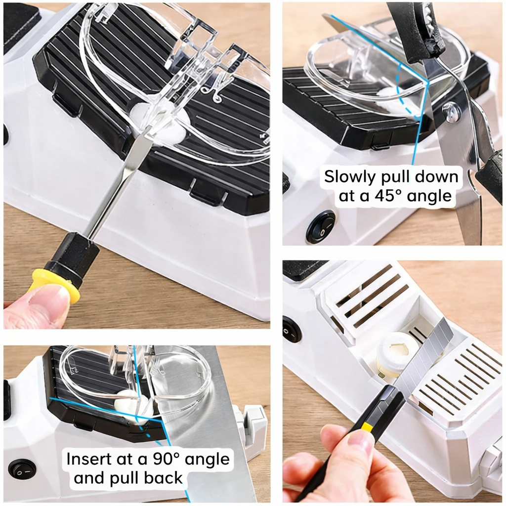Aiguiseur électrique de couteaux à 2 étapes