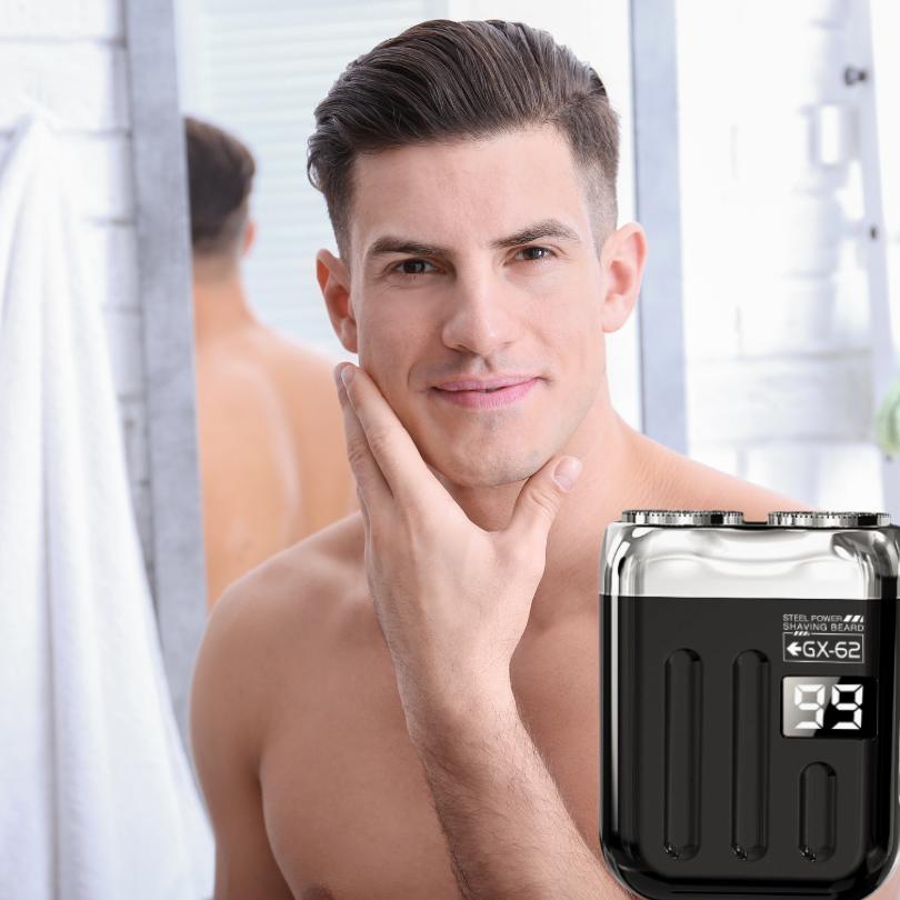 Mini rasoir électrique à double tête rechargeable USB