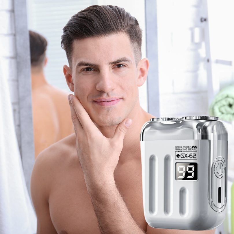 Mini rasoir électrique à double tête rechargeable USB