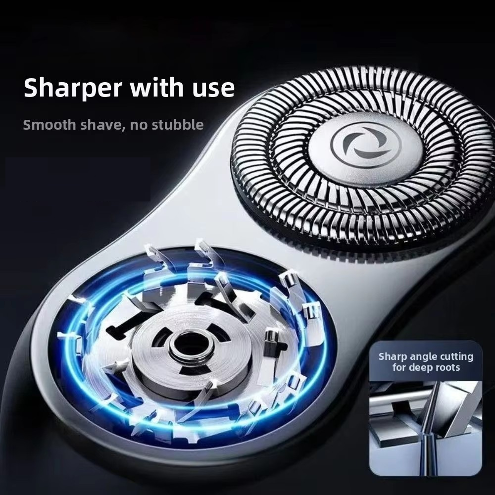 Mini rasoir électrique à double tête rechargeable USB