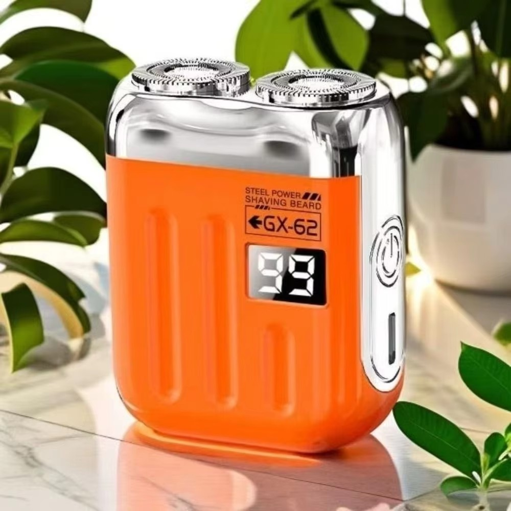Mini rasoir électrique à double tête rechargeable USB