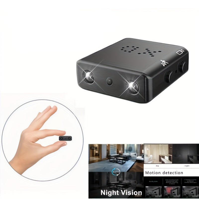 Mini caméra avec vision nocturne infrarouge et détection de mouvement