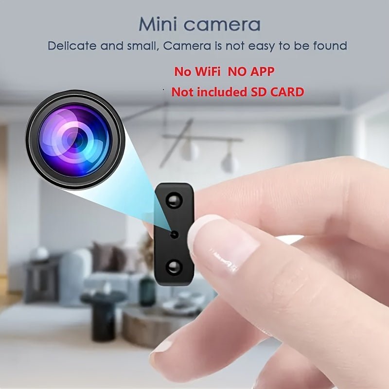 Mini caméra avec vision nocturne infrarouge et détection de mouvement