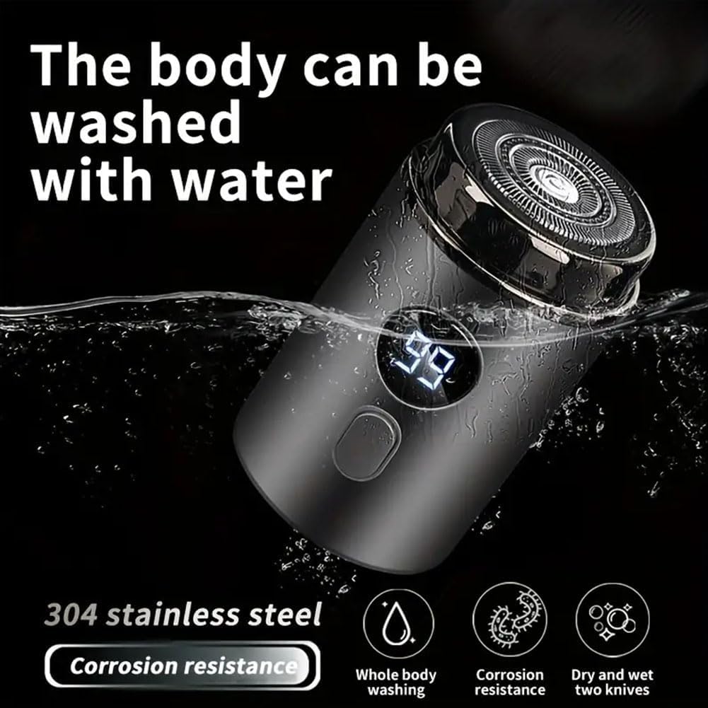 Mini rasoir électrique rechargeable avec indicateur LED