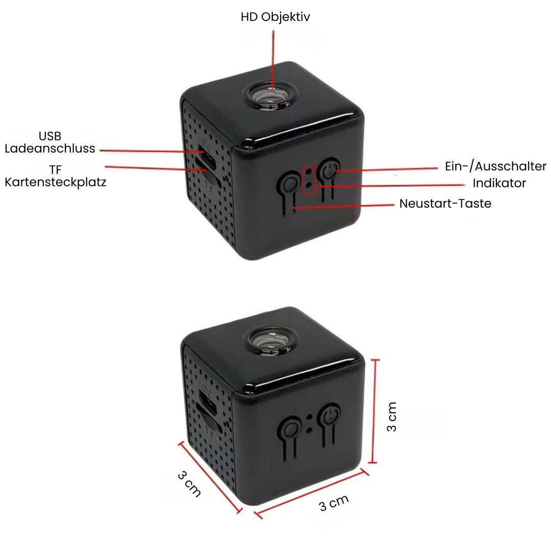 Mini caméra Wi-Fi 1080P magnétique à vision nocturne
