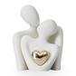 Figurine couple minimaliste en résine