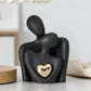 Figurine couple minimaliste en résine