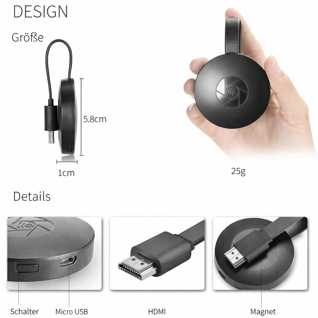 Adaptateur mirroring HD sans fil pour TV