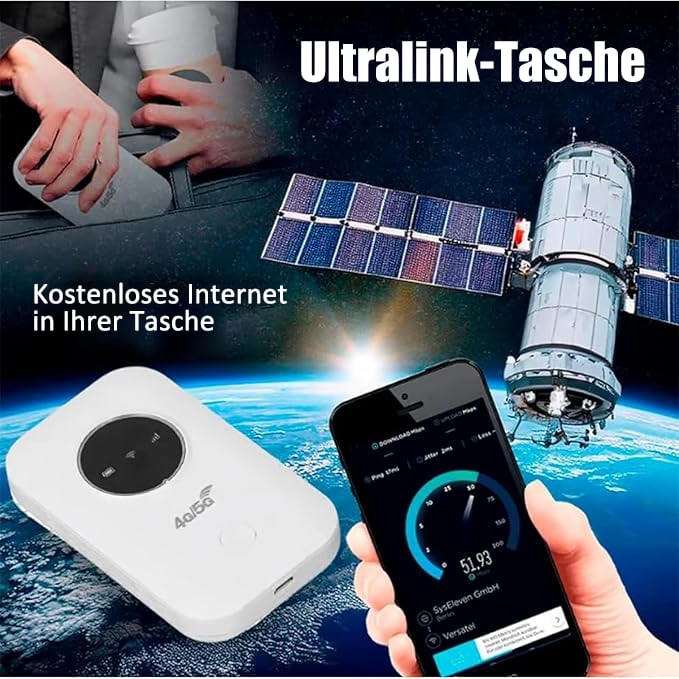 Routeur Wi-Fi mobile 4G LTE rechargeable 2 100 mAh