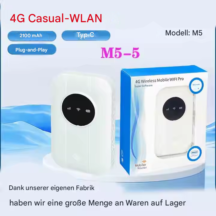 Routeur Wi-Fi mobile 4G LTE rechargeable 2 100 mAh