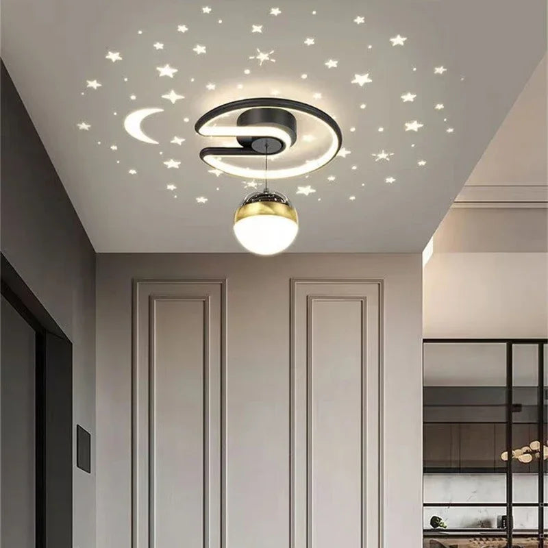 Plafonnier à DEL effet étoilé avec variateur