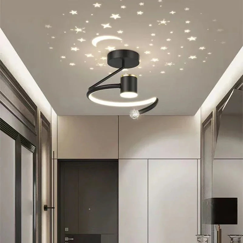 Plafonnier à DEL effet étoilé avec variateur