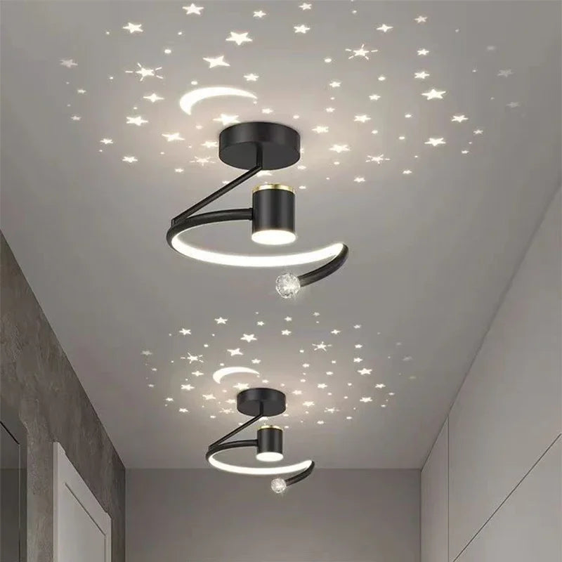 Plafonnier à DEL effet étoilé avec variateur