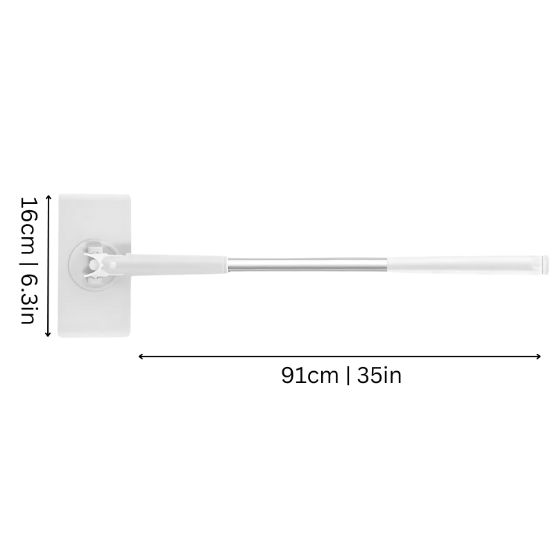 Balai plat à éjection de lingette sans contact