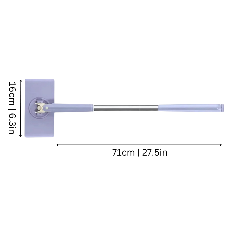 Balai plat à éjection de lingette sans contact