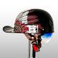Casque moto de style rétro avec visière solaire intégrée