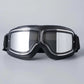 Lunettes de moto rétro à verres polycarbonate et sangle réglable