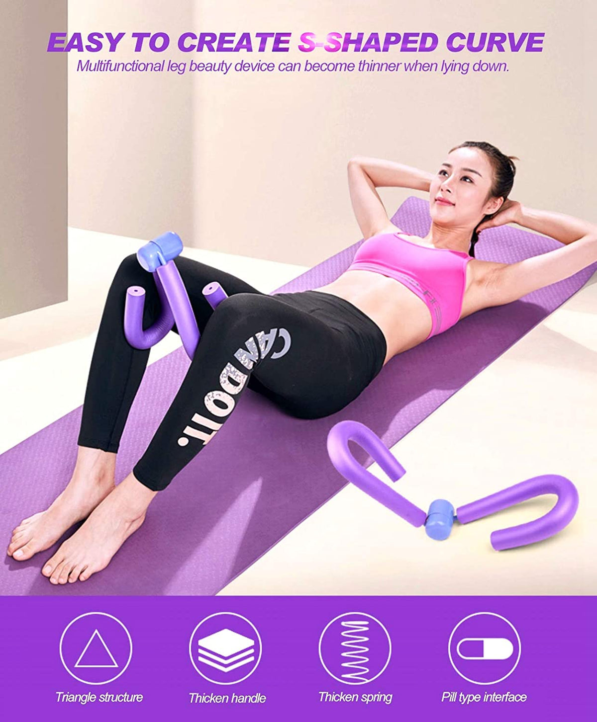 Appareil à ressort pour exercices des cuisses, 320 g