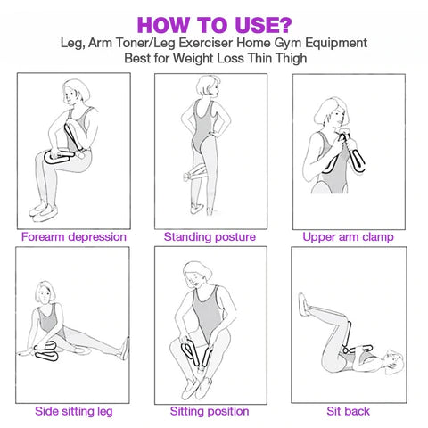 Appareil à ressort pour exercices des cuisses, 320 g