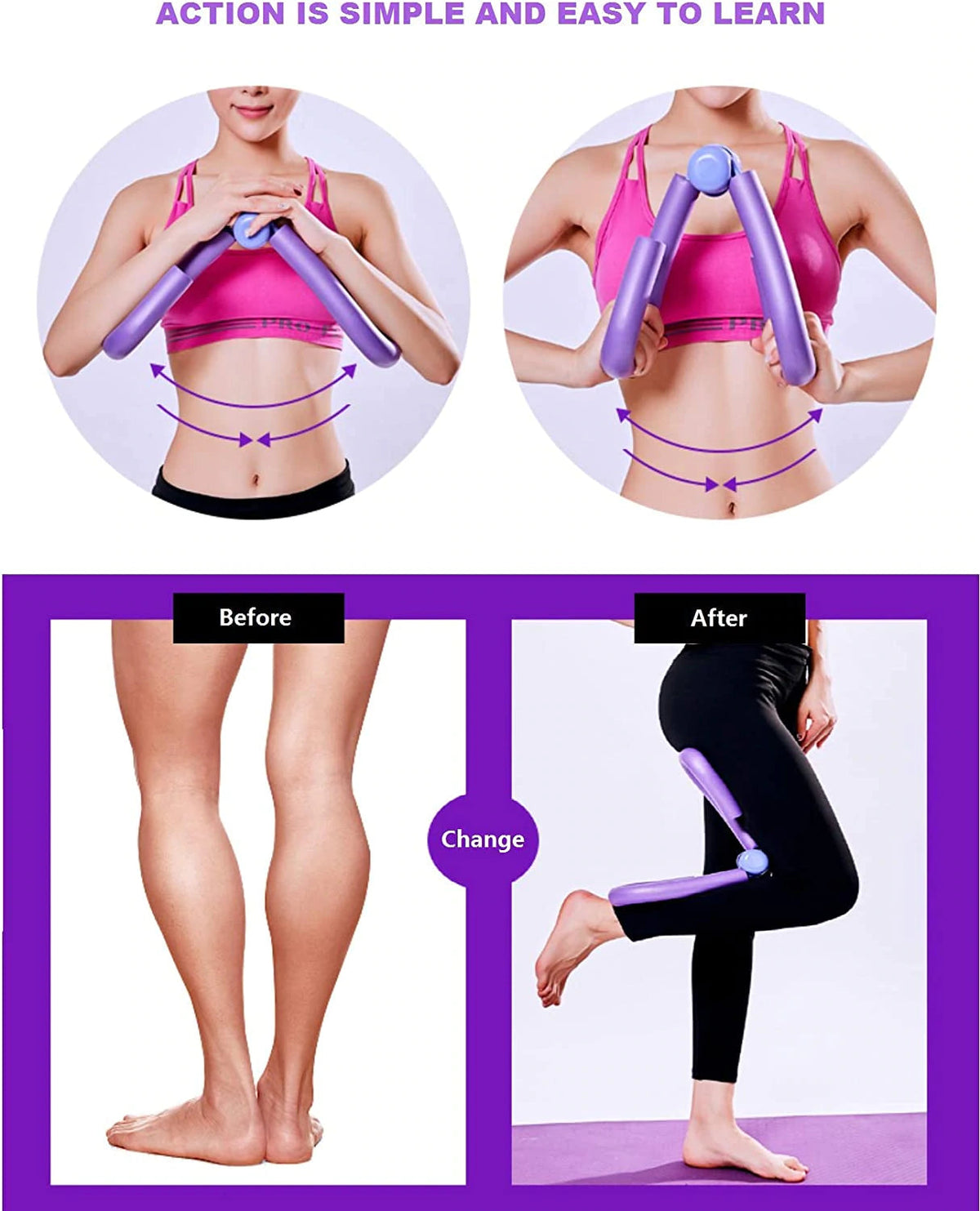 Appareil à ressort pour exercices des cuisses, 320 g