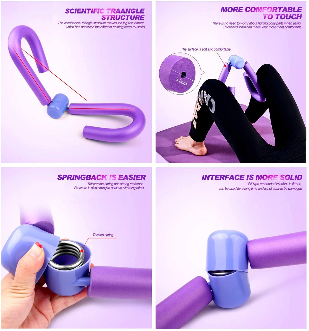 Appareil à ressort pour exercices des cuisses, 320 g