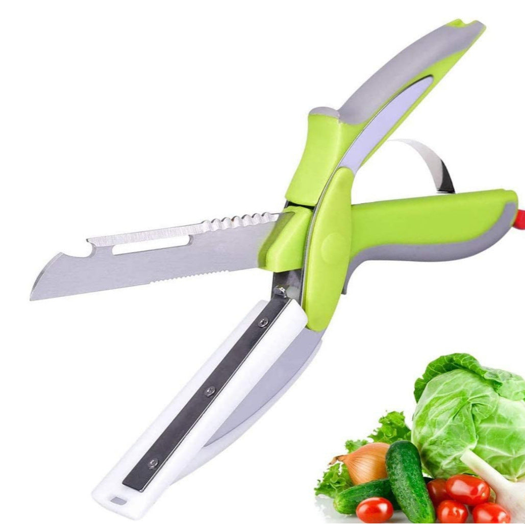 Ciseaux de cuisine en acier inoxydable à poignées silicone