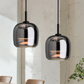 Suspension en fer et verre avec douille E27