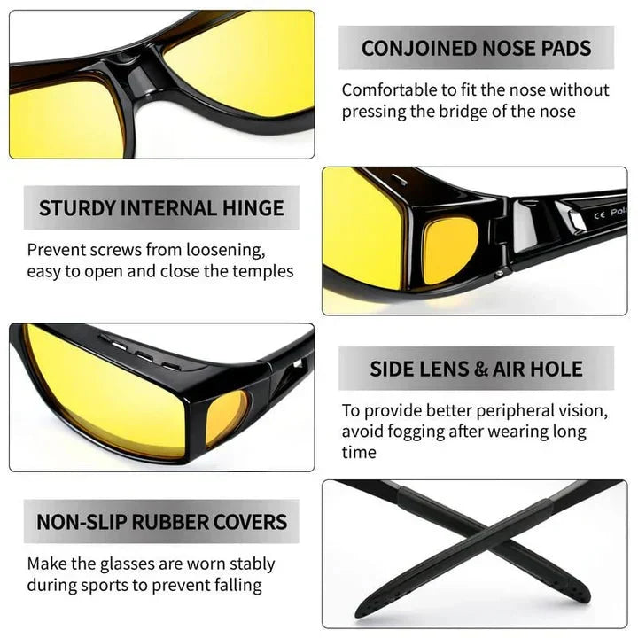 Lunettes anti-éblouissement pour conduite de nuit
