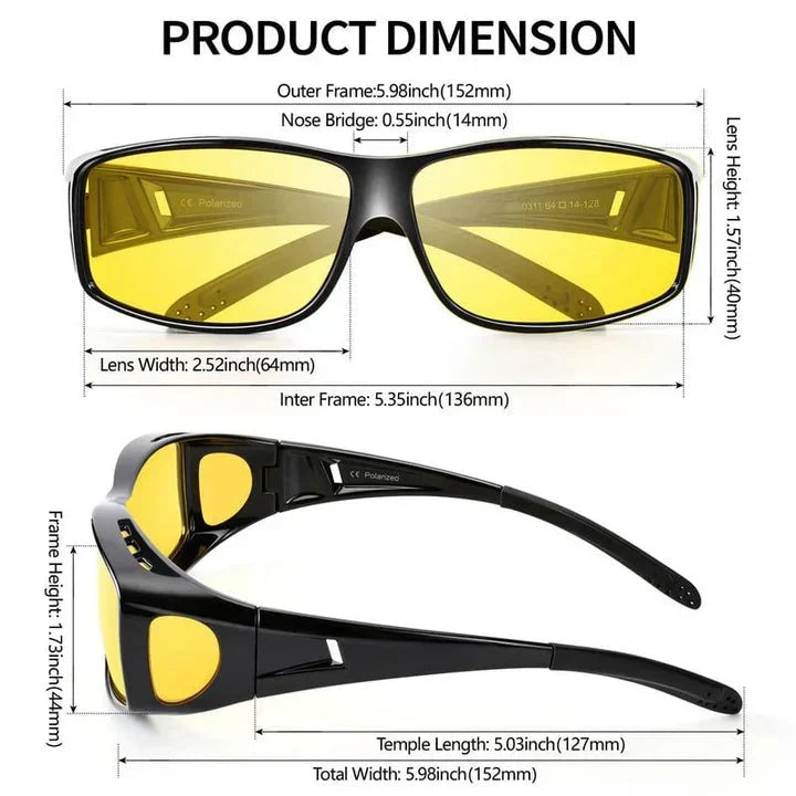 Lunettes anti-éblouissement pour conduite de nuit