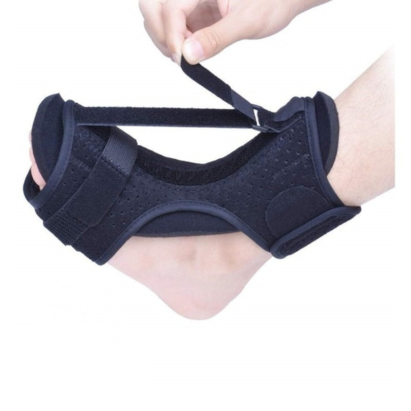 Attelle de repos pour pied à trois sangles réglables