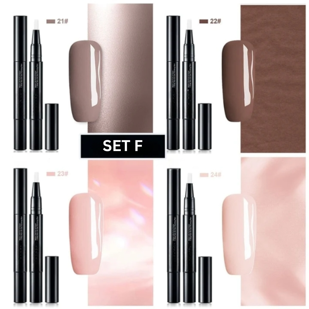 Stylos de décoration des ongles à couleur gel, plusieurs ensembles