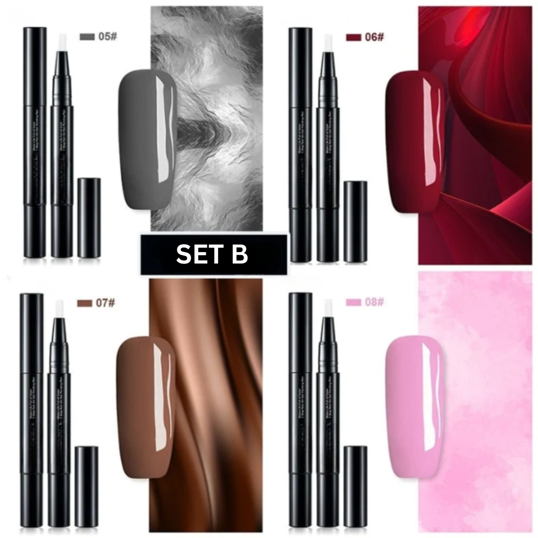 Stylos de décoration des ongles à couleur gel, plusieurs ensembles