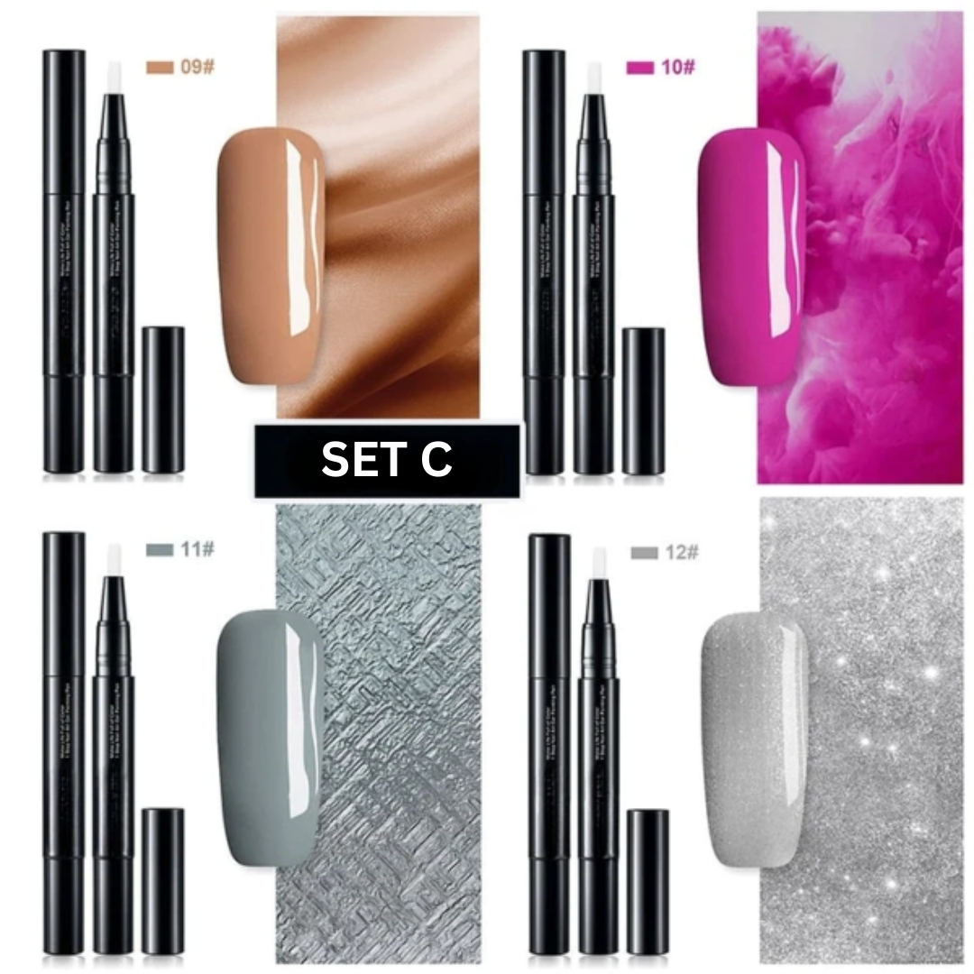 Stylos de décoration des ongles à couleur gel, plusieurs ensembles