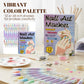 Feutres de décoration des ongles à double pointe – 24 couleurs