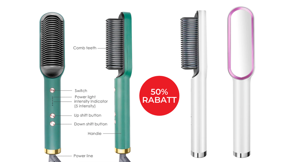 Brosse lissante chauffante 2 en 1 avec arrêt automatique