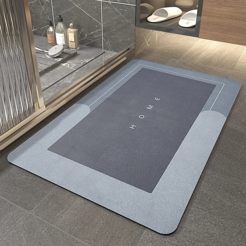 Tapis absorbant antidérapant 50 × 80 cm – gris – image 2